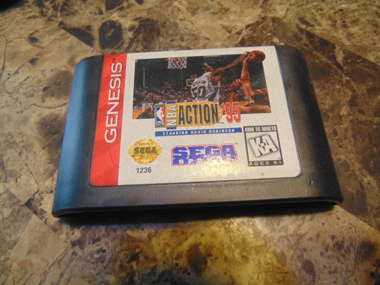Sega Genesis Game – NBA Action 95 – Works