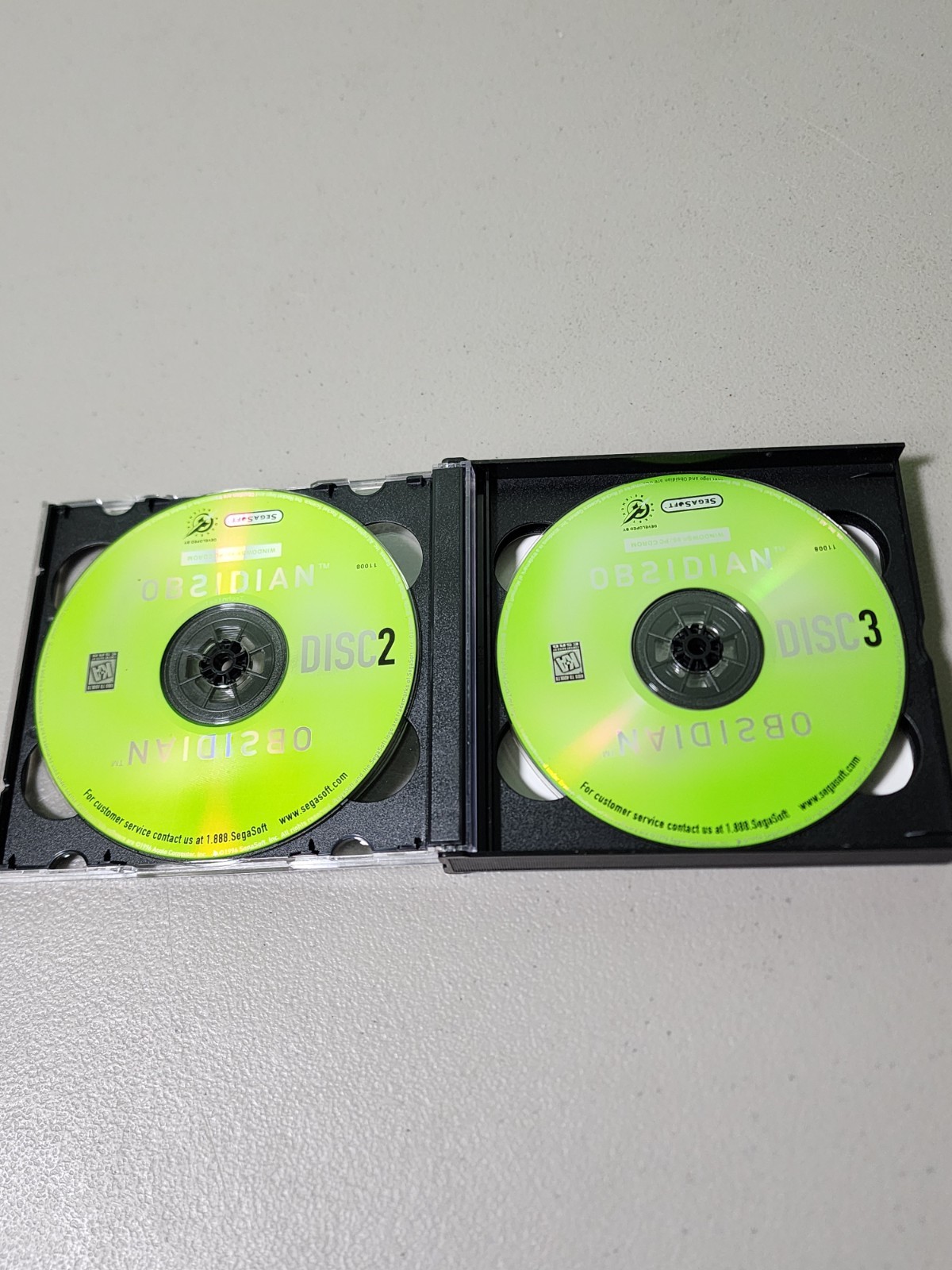 OBSIDIAN 5 Disc Set Adventure Game PC Windows 95/98/ME & Macintosh SegaSoft