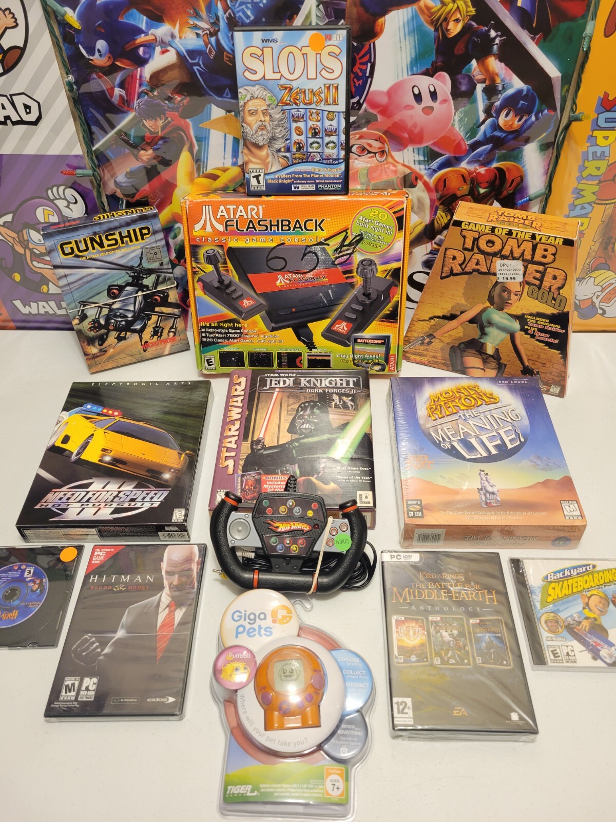PC LOTR Commodore 64 Tomb Raider Star Wars Atari Video Games + More – U Pick