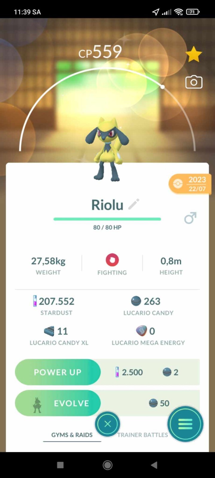 Pokemon Shiny Riolu – TRA’DE 20k Dust Or 1 mill Dust GO – Pls Read Description
