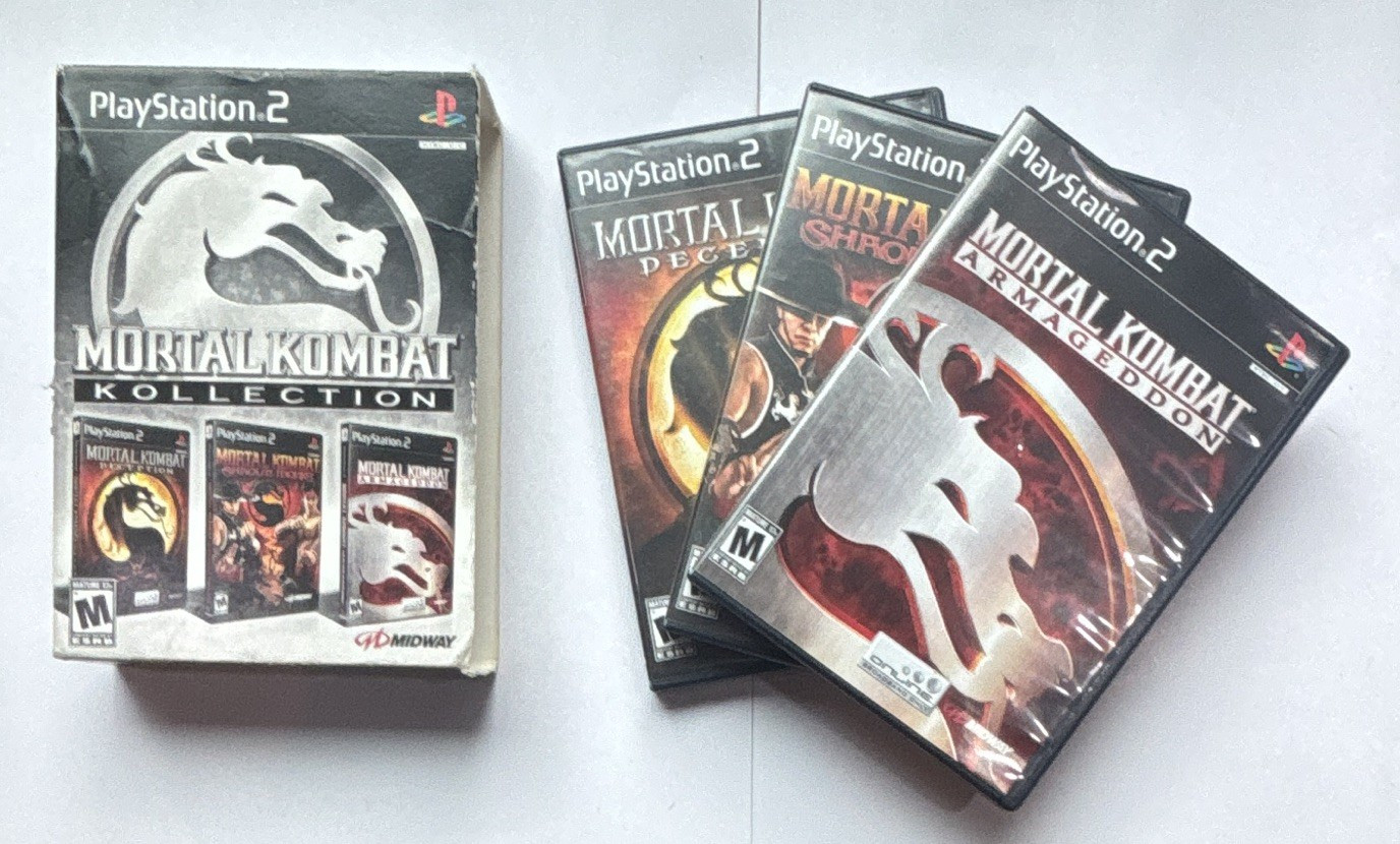 Mortal Kombat Kollection Sony PlayStation 2 PS2 CIB All Manuals Incl – *Tested*