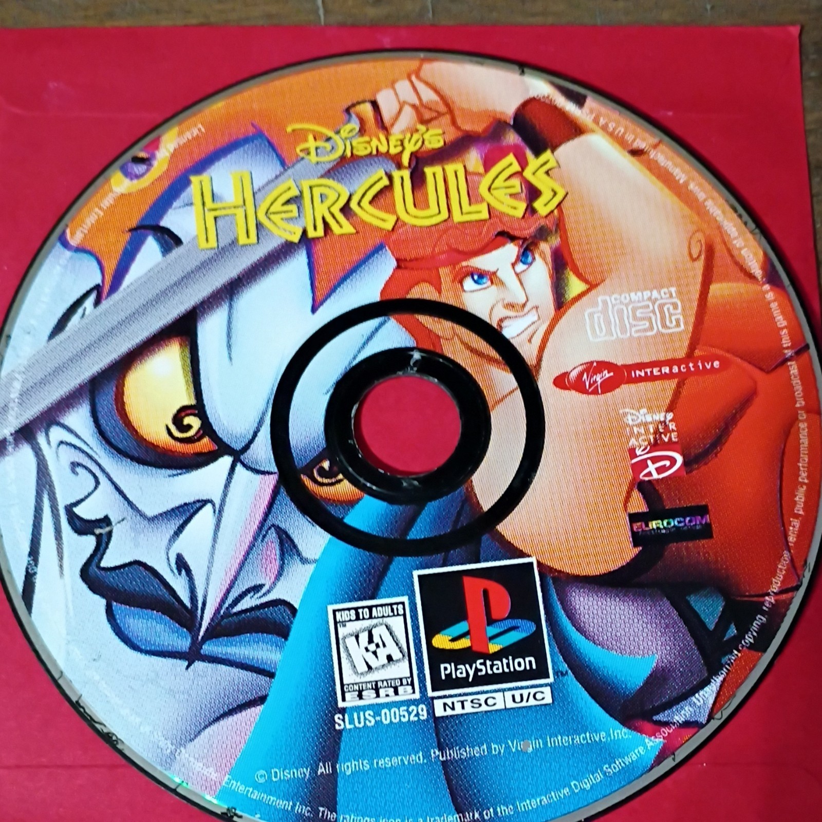 Disney’s Hercules PS1 disk only