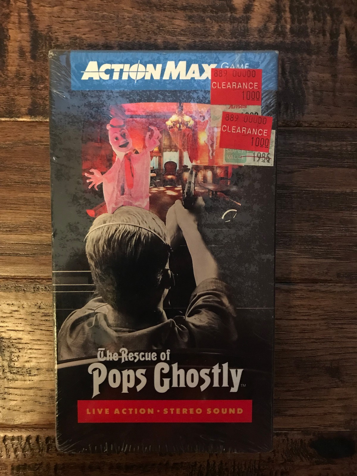 1987 WOW ”ACTION MAX” (THE RESCUE OF POPS GHOSTLY) VHS Game, NEW! SEALED!