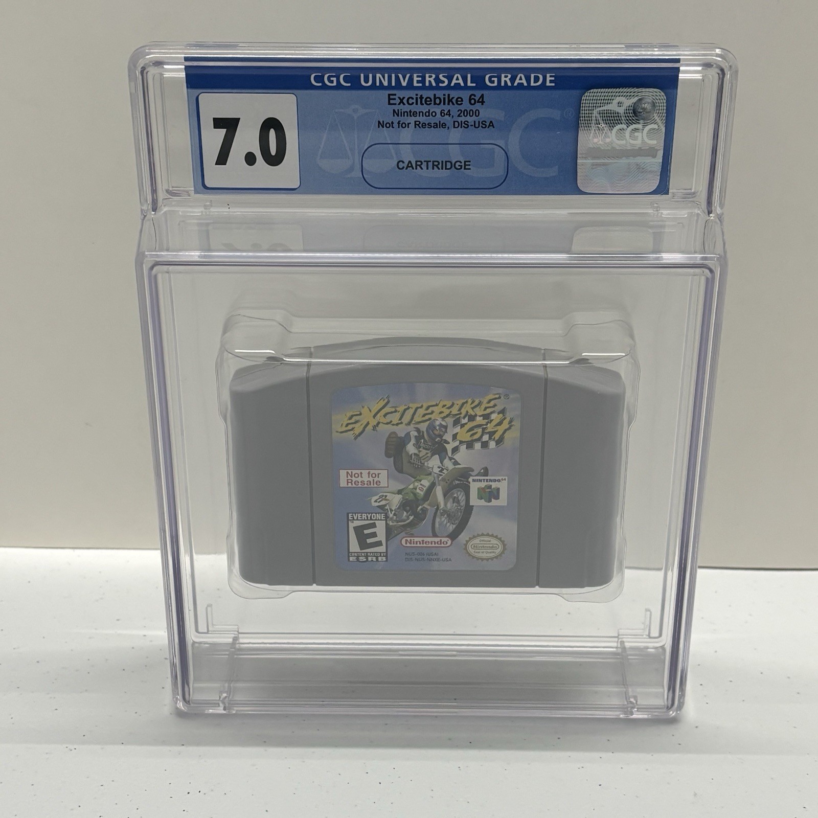 Excitebike 64 Nintendo 64 N64 Not For Resale NFR Back Sticker Demo CGC Graded