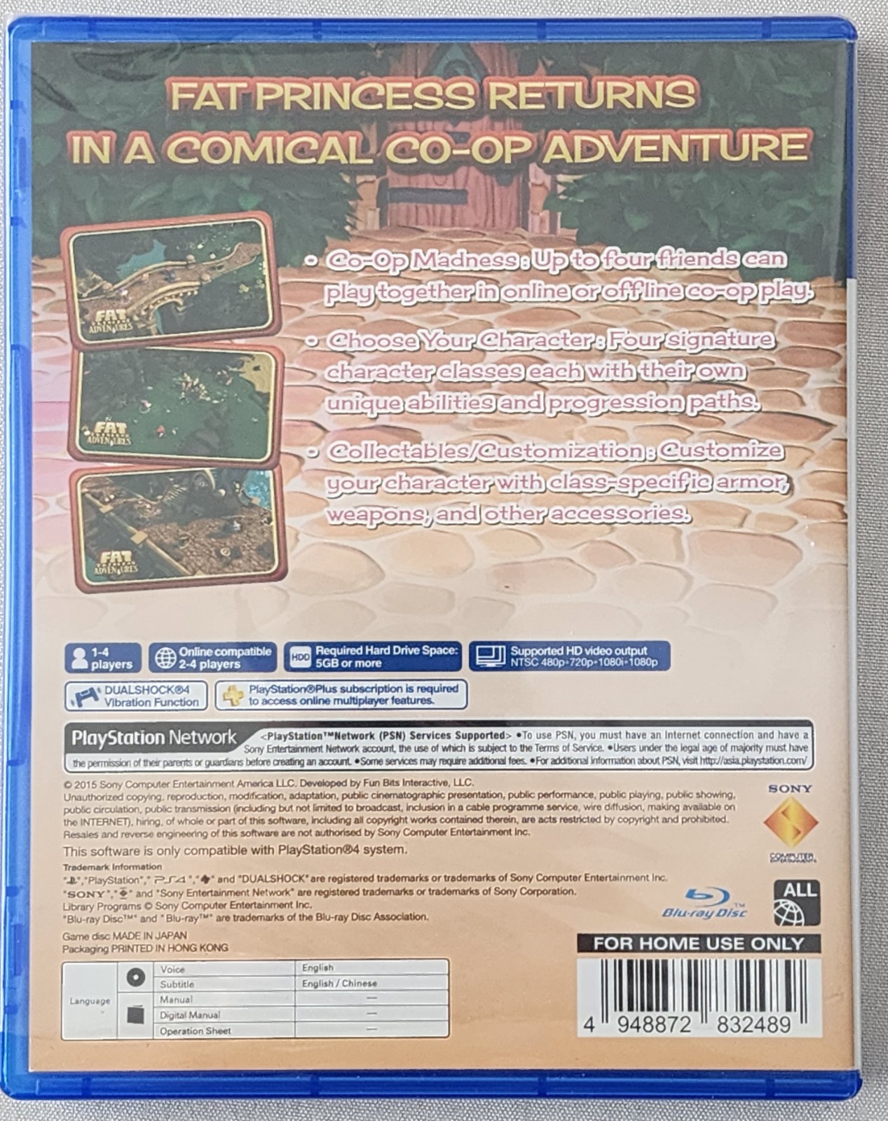 Fat Princess Adventures – (PS4) – Region Free English