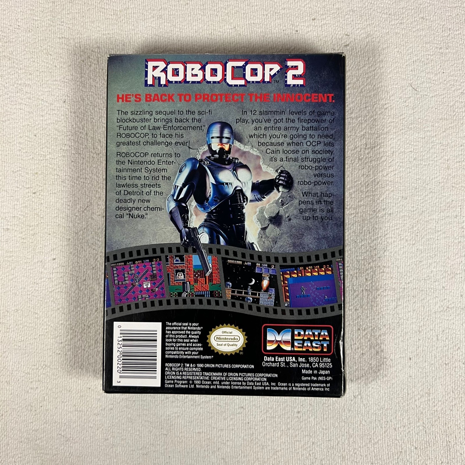 RoboCop 2 (Nintendo Entertainment System, 1991) CIB Complete Manual Inserts