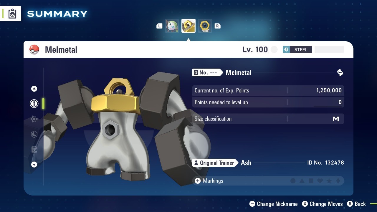 Pokemon Legends ZA 💥 6IV Normal Mythical Melmetal💥Fast 🚀Masterball Held