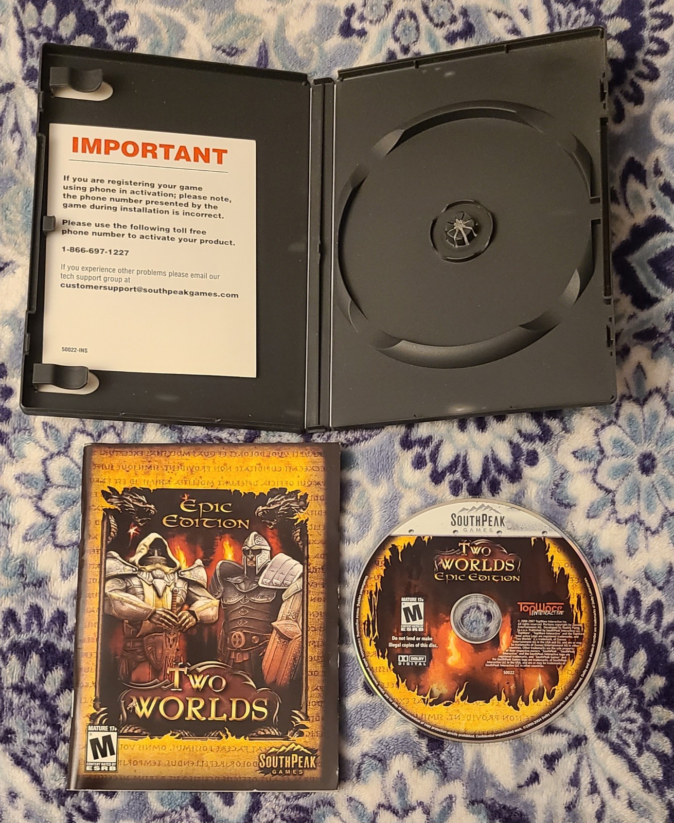 Two Worlds: Epic Edition Game PC DVD 2008 SouthPeak M Mature 17+ Adventure Role