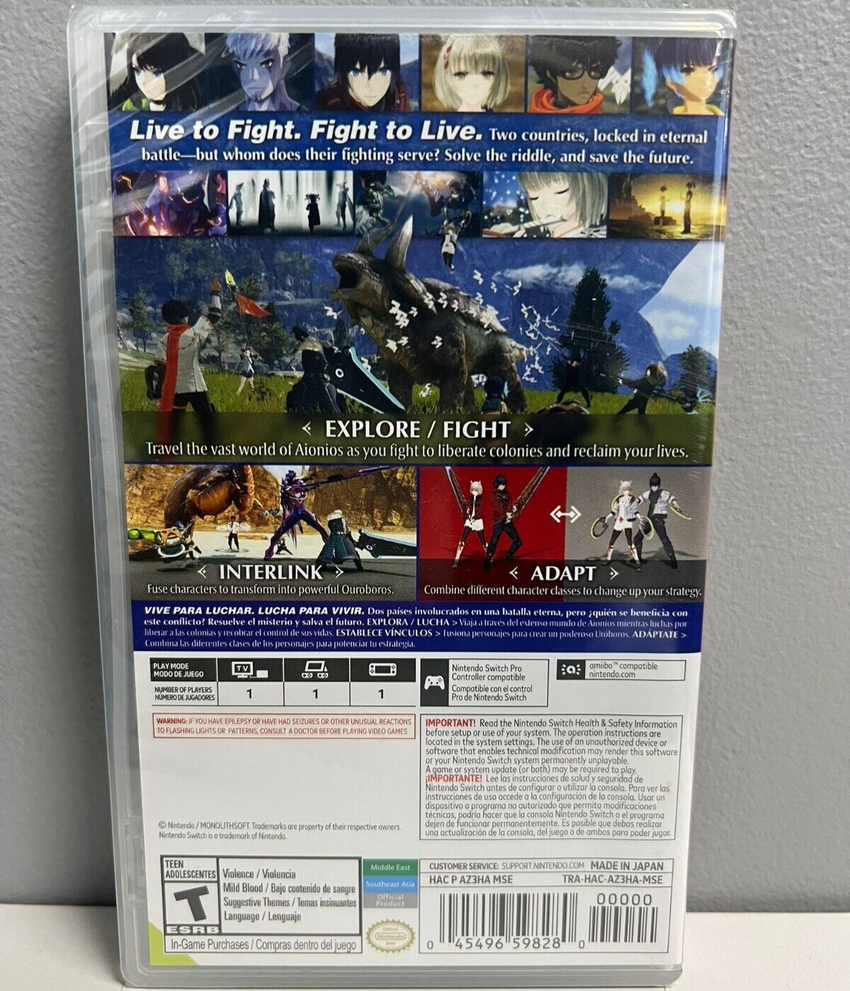 Xenoblade Chronicles: Definitive Edition, 2 & 3 Switch Brand New Game (RPG)