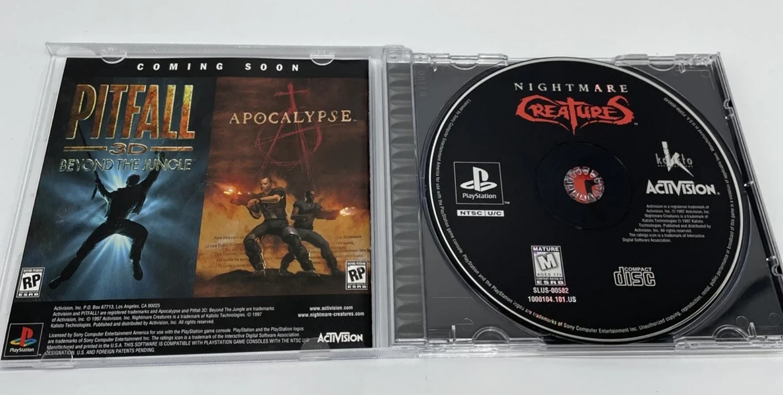 Nightmare Creatures (SONY PlayStation 1 1997) PS1 PSX COMPLETE PRISTINE NEW MINT