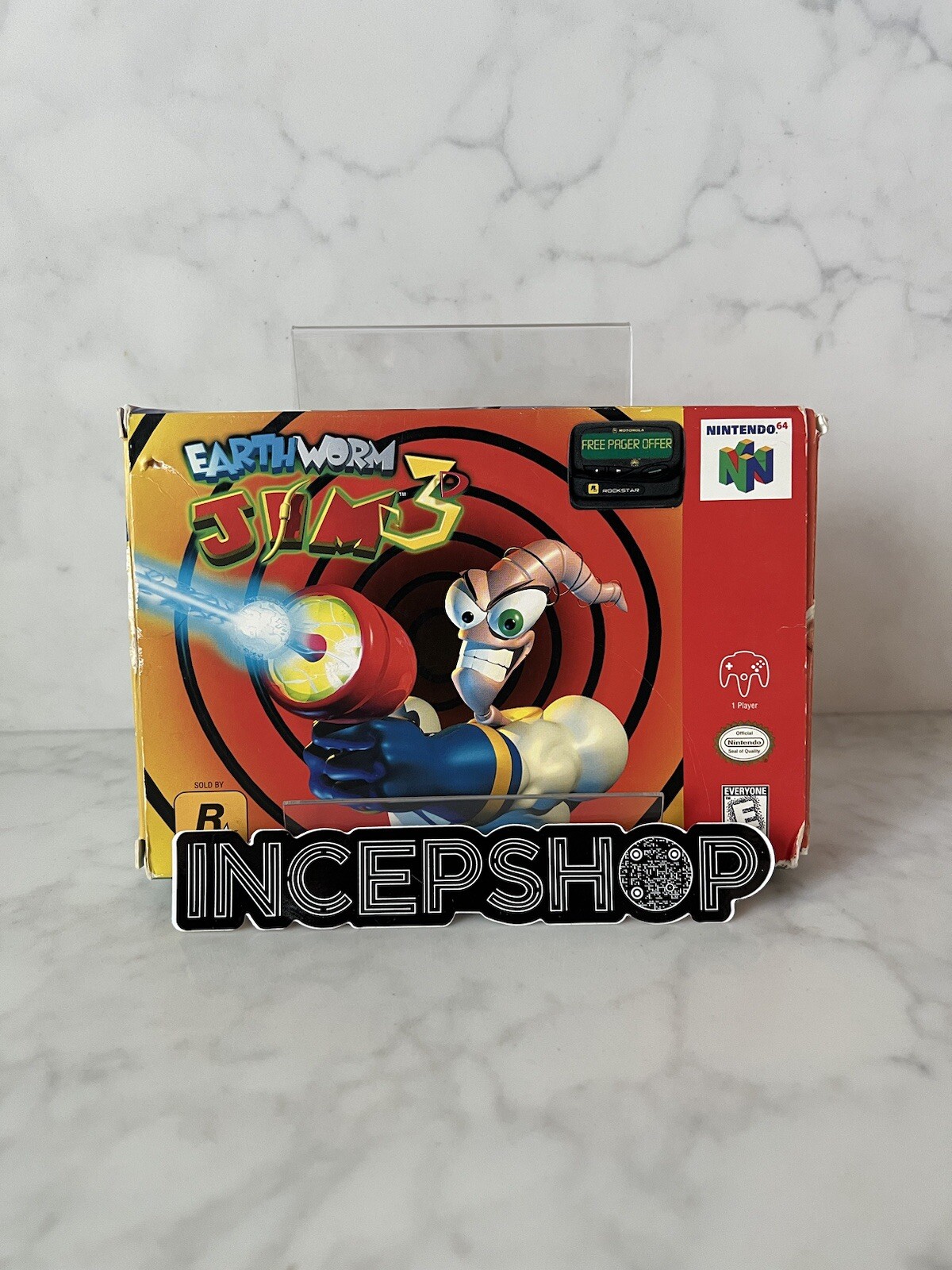 Earthworm Jim 3D (Nintendo 64, 1999) – CIB, Tested and Working, Rare! Good Cond