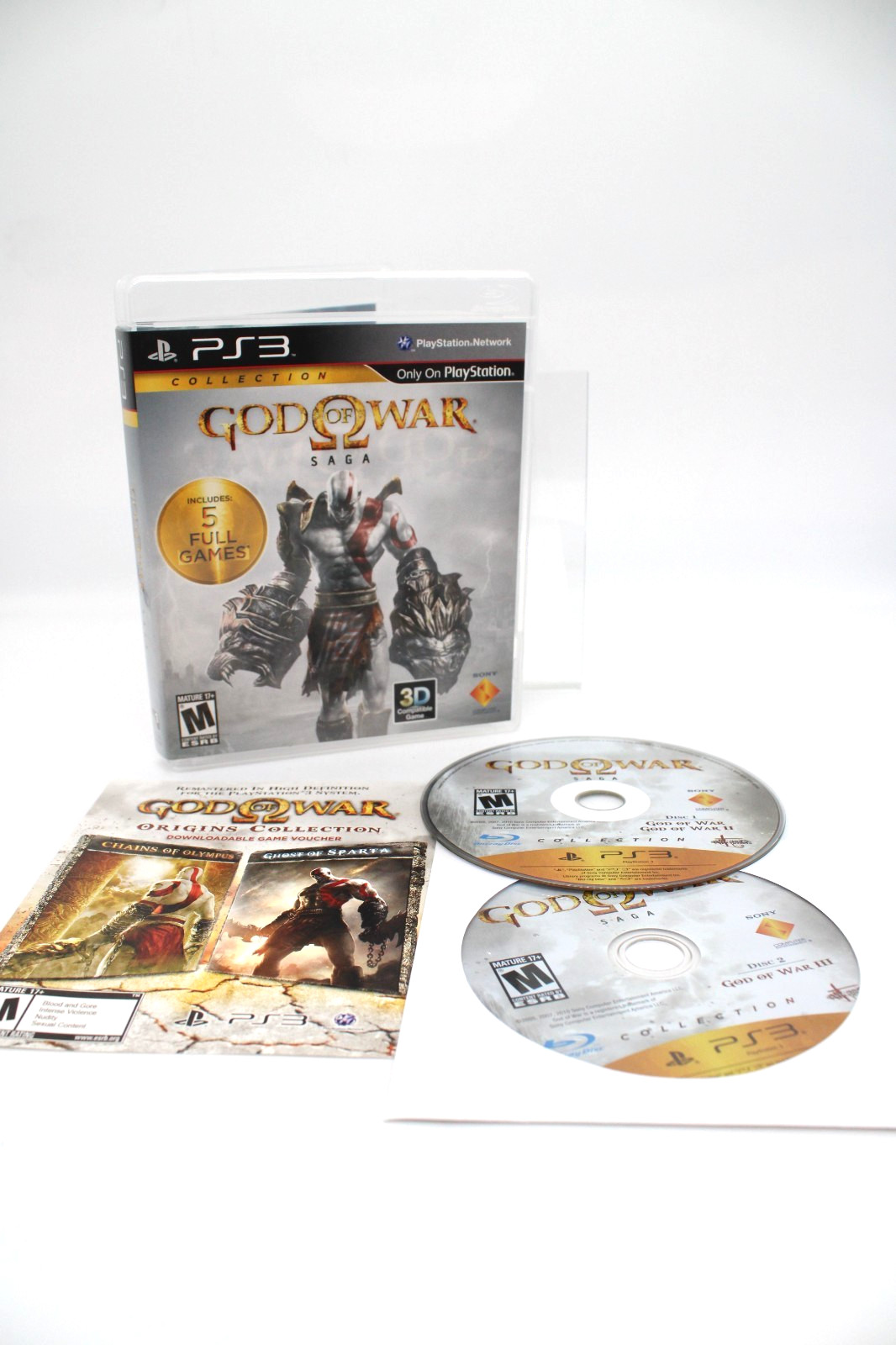 Refurbished PS3 God of War Saga Collection Complete CIB Excellent Mint Clean
