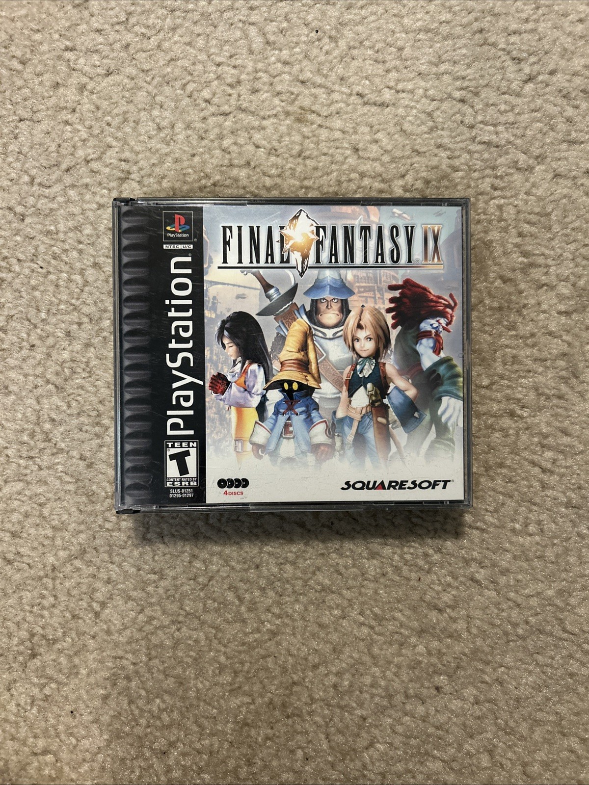 Final Fantasy IX 9 Sony PlayStation 1 PS1 Black Label CIB Complete