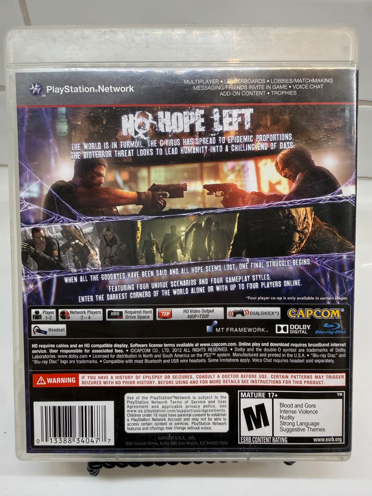 Resident Evil 6 PS3 Complete CIB PlayStation 3 Capcom Survival Horror Tested