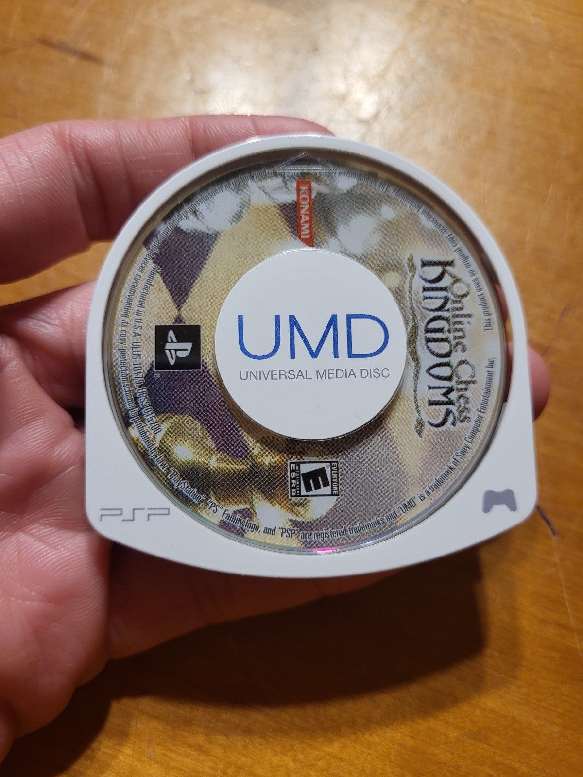 Sony Playstation PSP Online Chess Kingdoms Konami DISC ONLY UNTESTED AS IS
