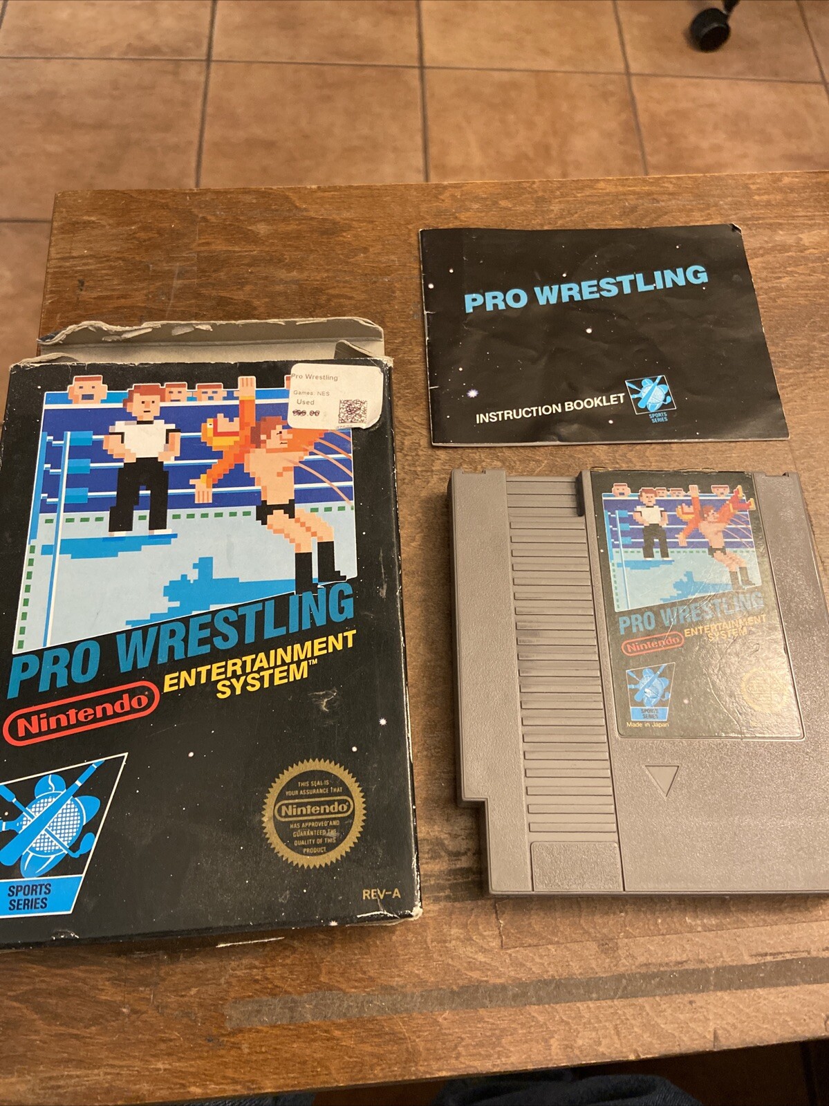 Pro Wrestling Complete w/Box NES Nintendo
