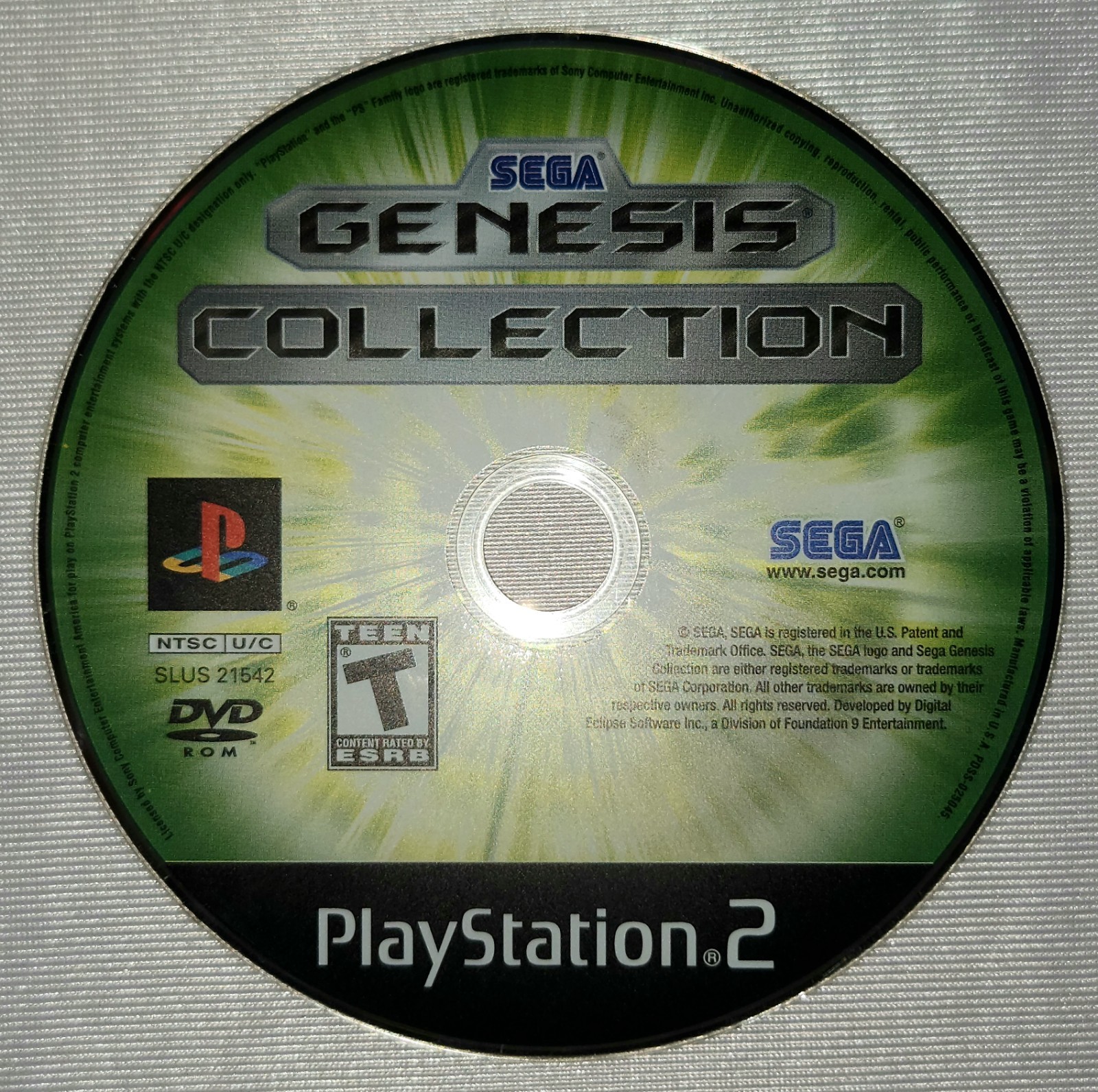 SEGA Genesis Collection (Sony PlayStation 2, 2006) Authentic Tested