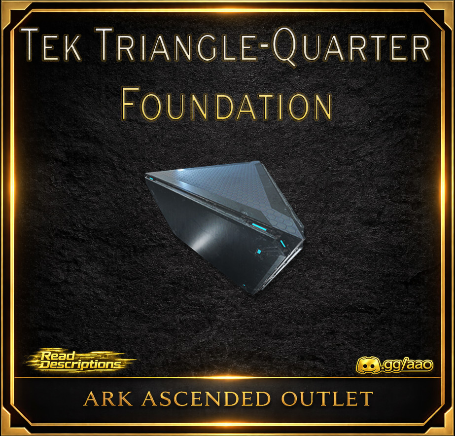Tek Triangle/Quarter Foundation-Ark Survival Ascended PVE-ASA-Structures-AAO
