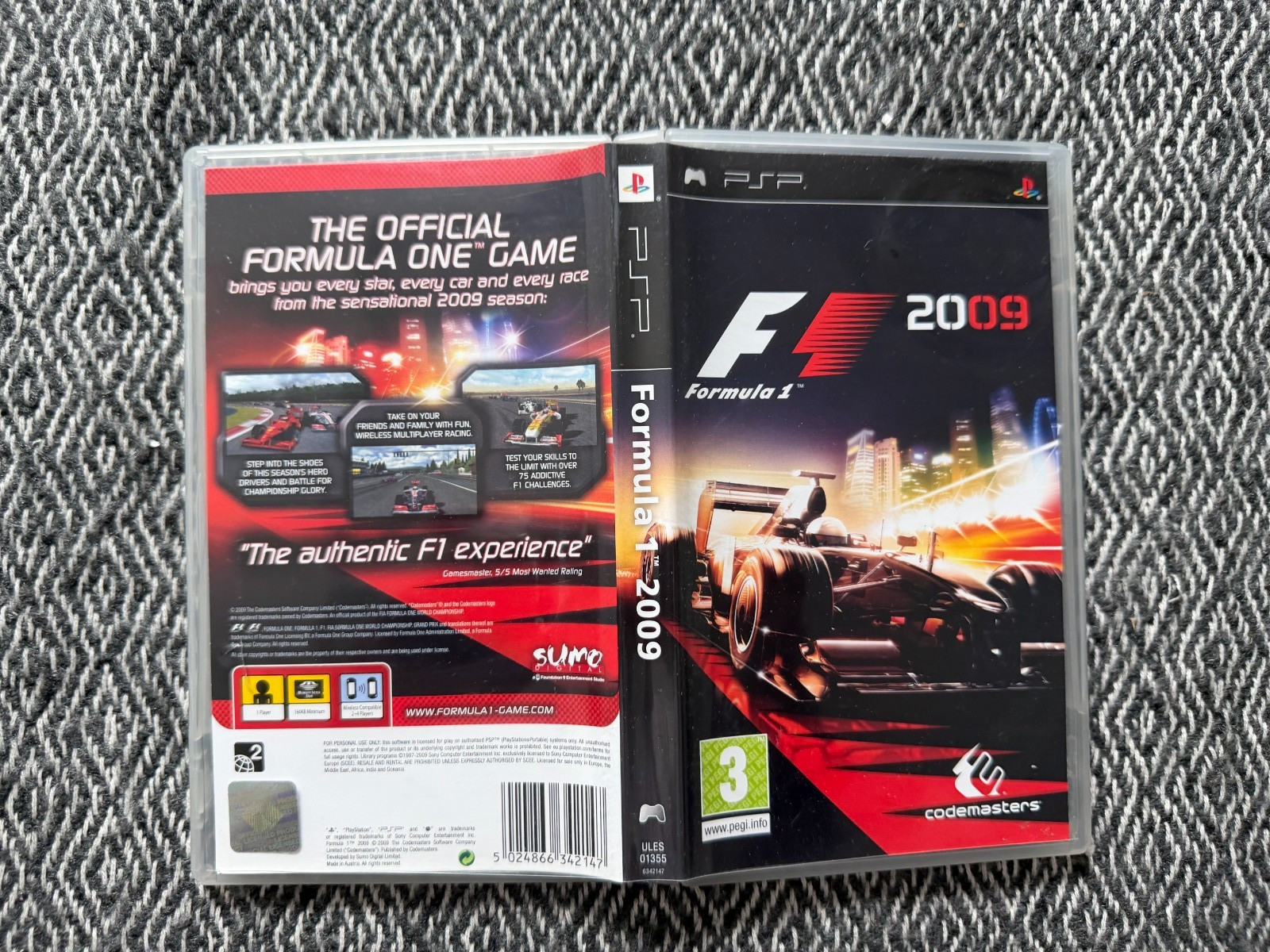 psp Formula 1 F1 2009 Game (Works On US Consoles) Region Free English