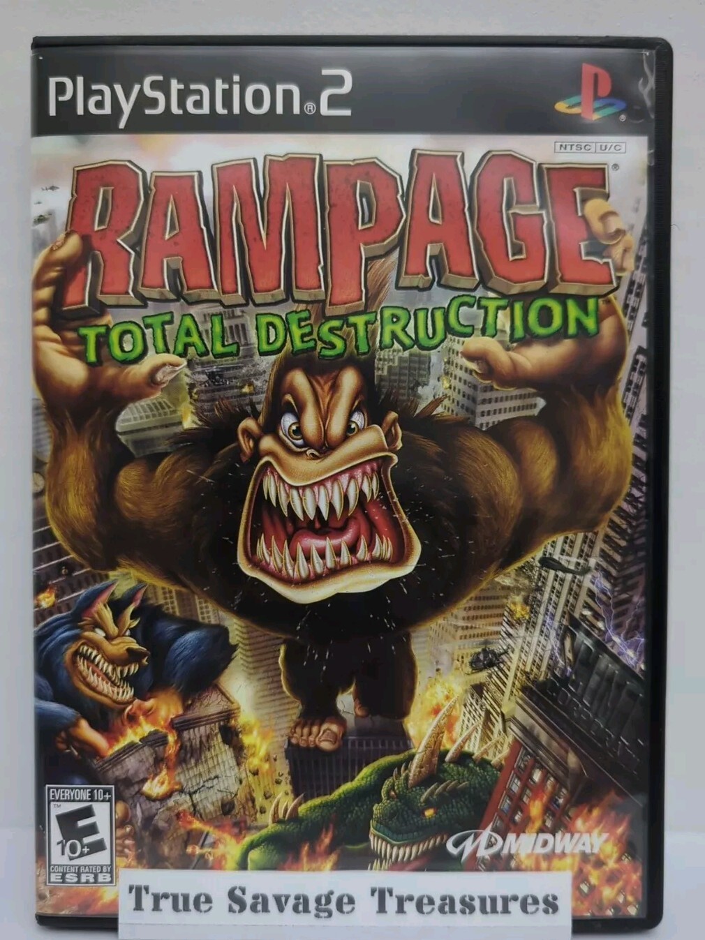 Rampage: Total Destruction (PS2, 2006) CIB, Reg Card, Black Label