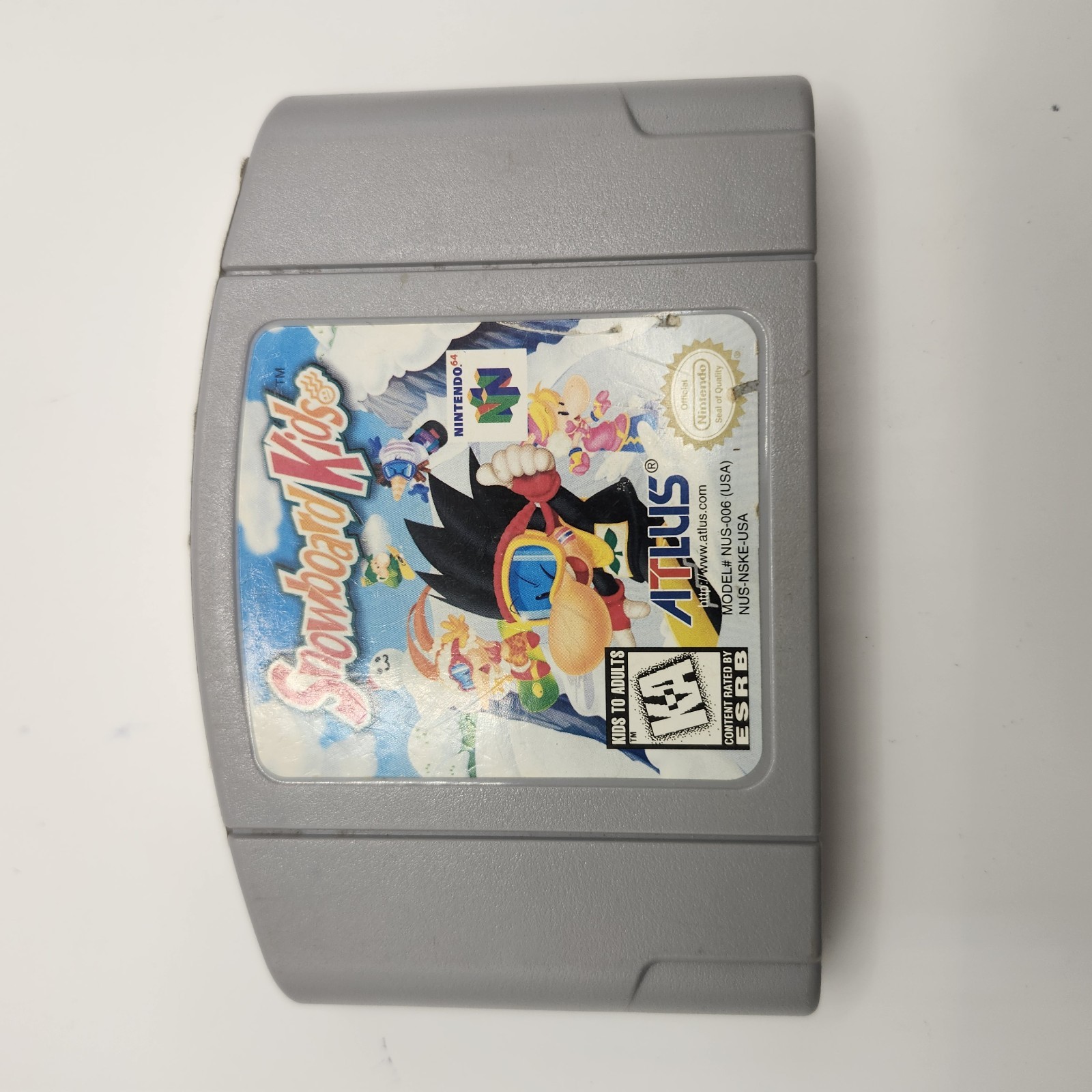 Snowboard Kids N64 NUS-006 (Nintendo 64, 1997) Game Cartridge and Manual TESTED