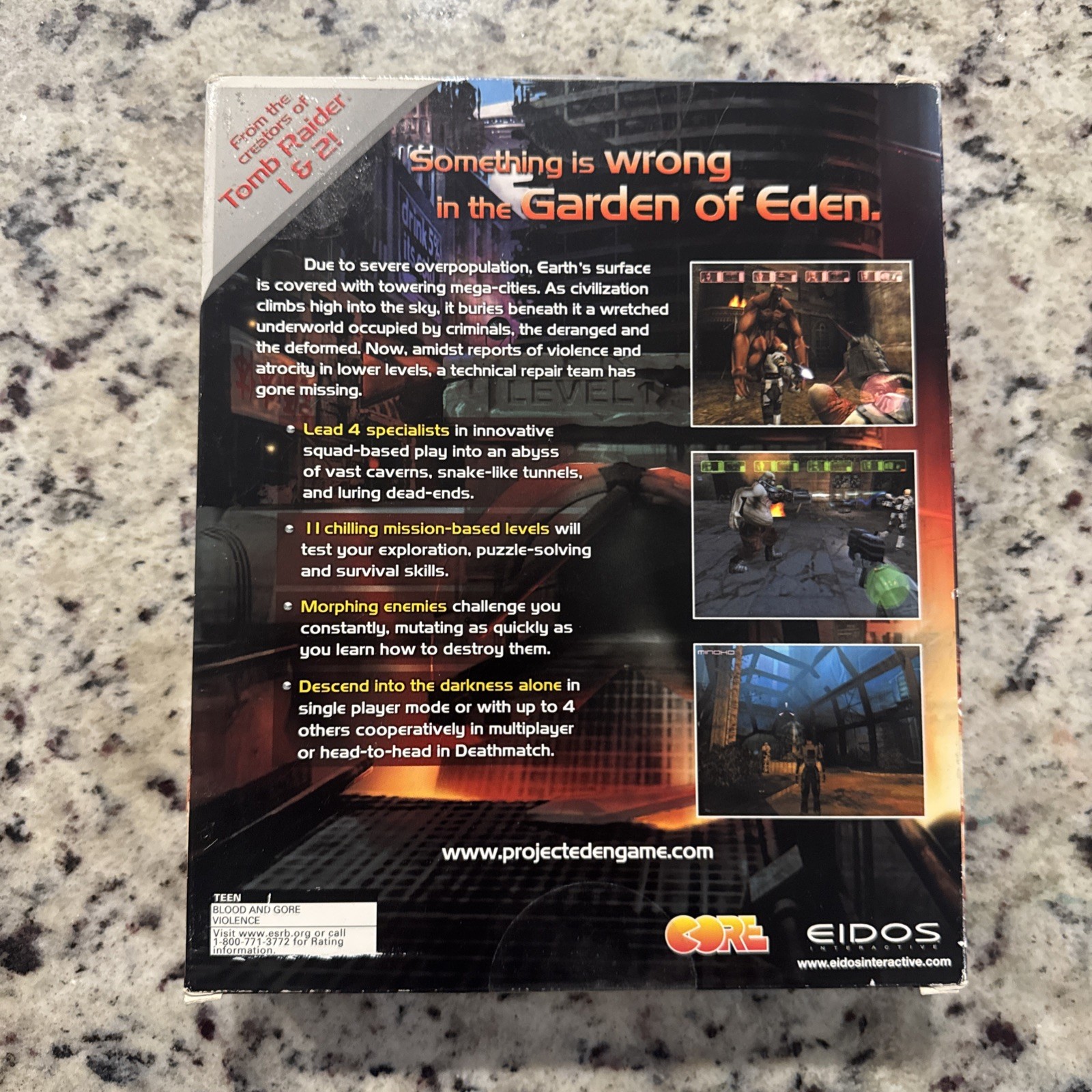 NEW Project Eden Eidos PC Windows 98 Video Game VINTAGE