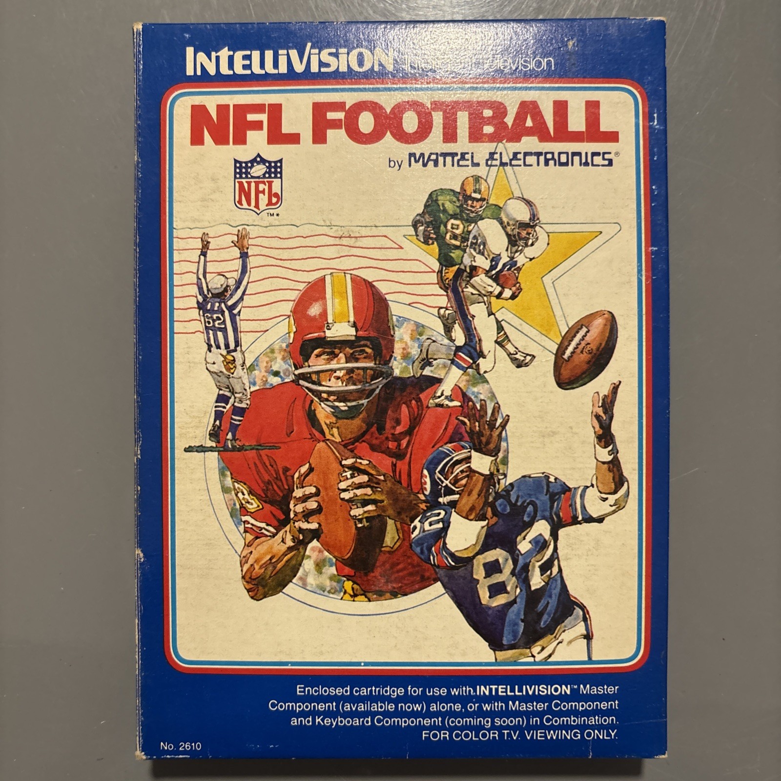 Vintage Mattel Intellivision Lot – NFL + NBA + Racing + Vegas Poker & Blackjack