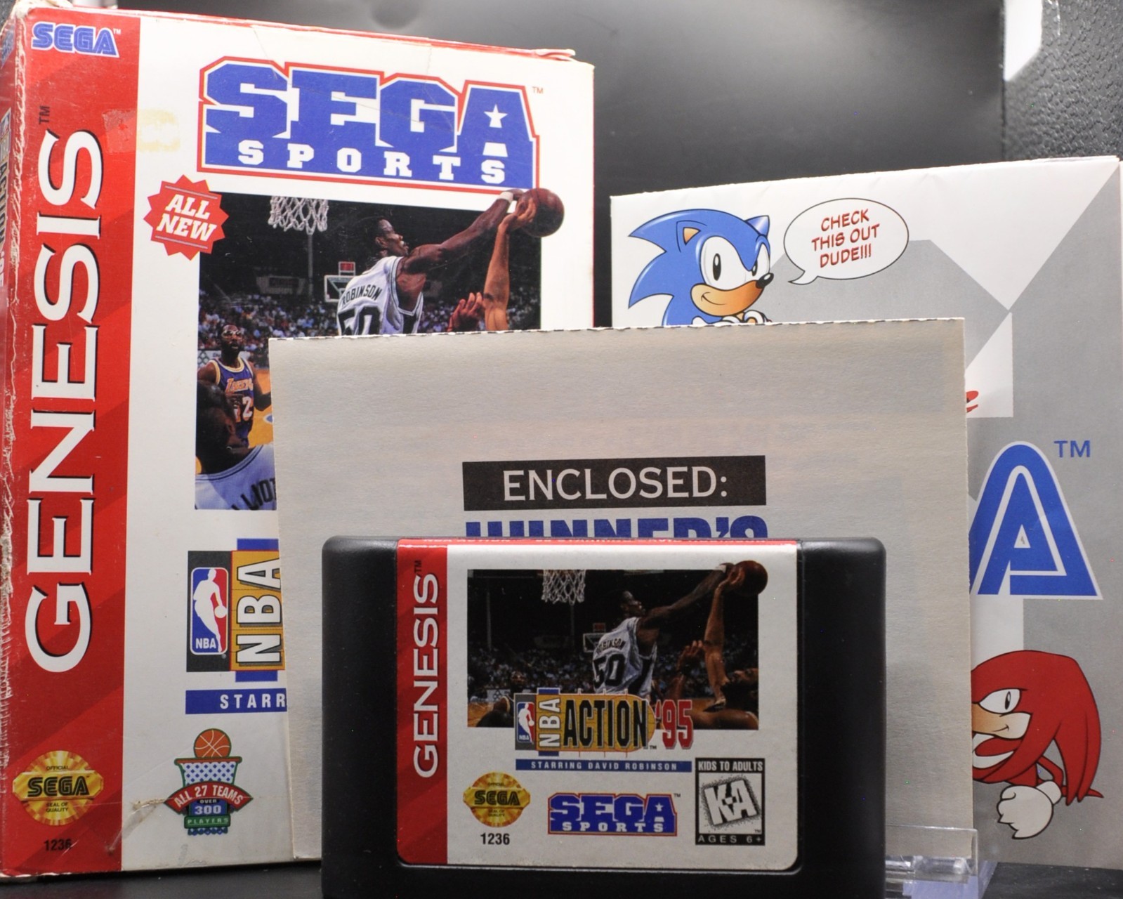 NBA Action ’95 Starring David Robinson (Sega Genesis) [Boxed] – NO MANUAL