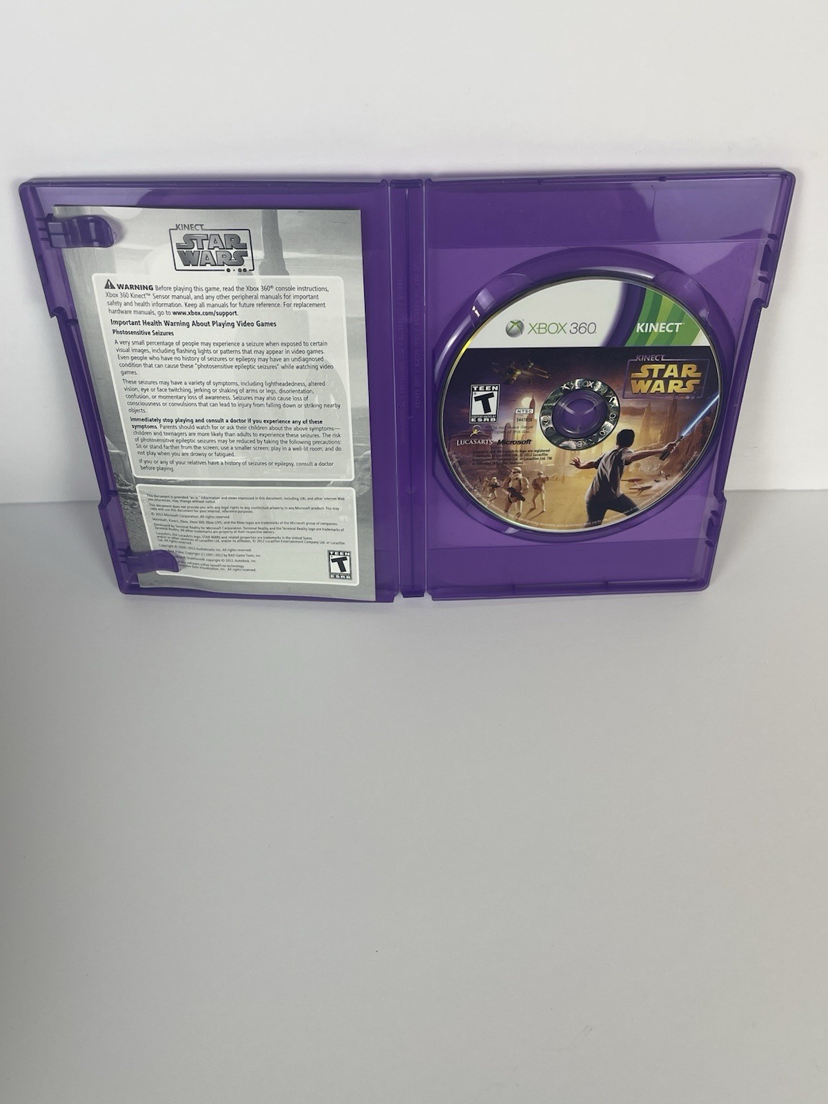 Microsoft Kinect Star Wars Microsoft Xbox 360 Complete In Box With Manual CIB