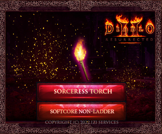 D2R Diablo 2 Resurrected Softcore NONLadder Sorc Torch 15/15+ Switch/ps5/pc