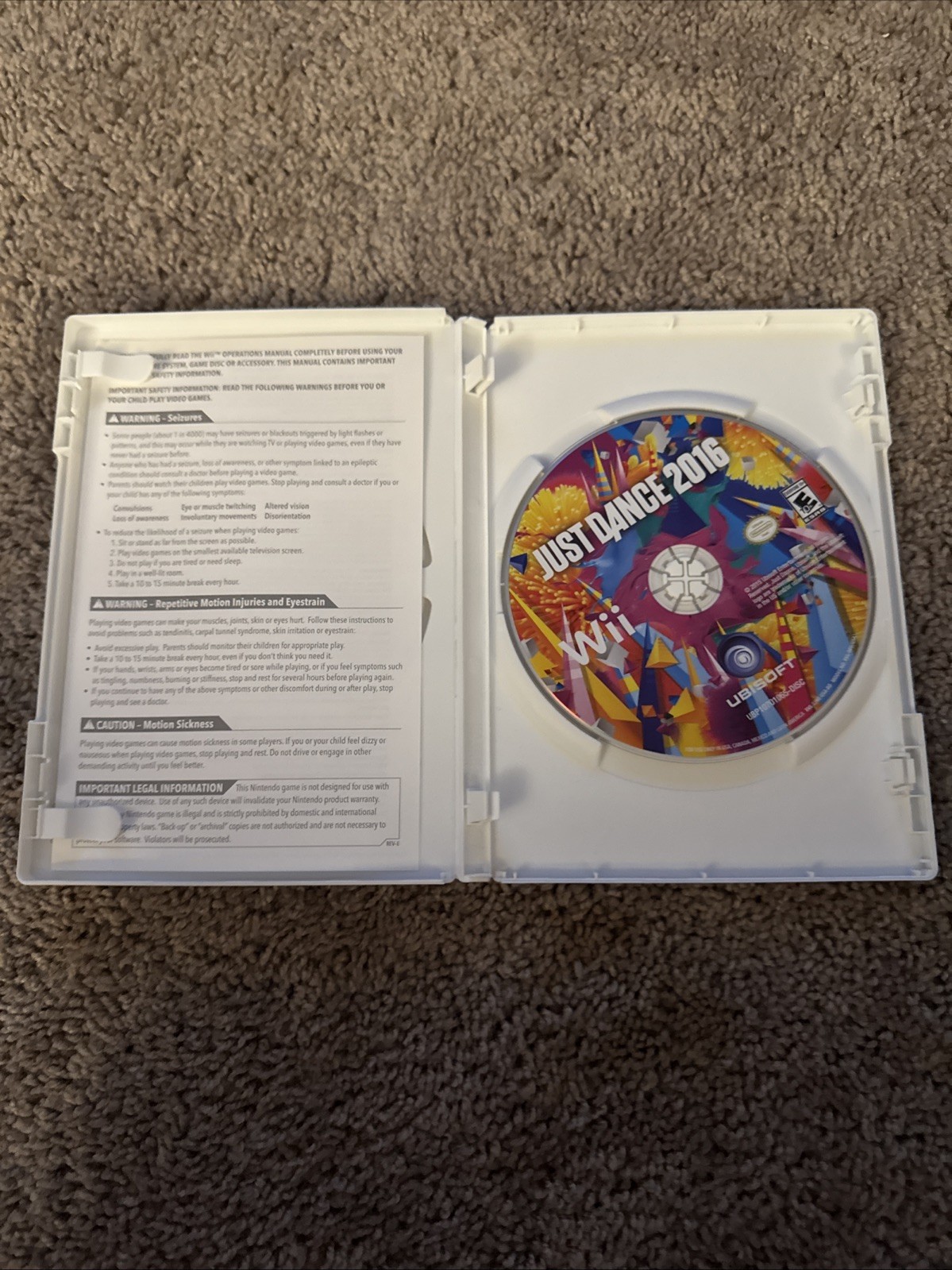 Just Dance 2016 (Wii) — CIB — Tested & Working — Clean Copy