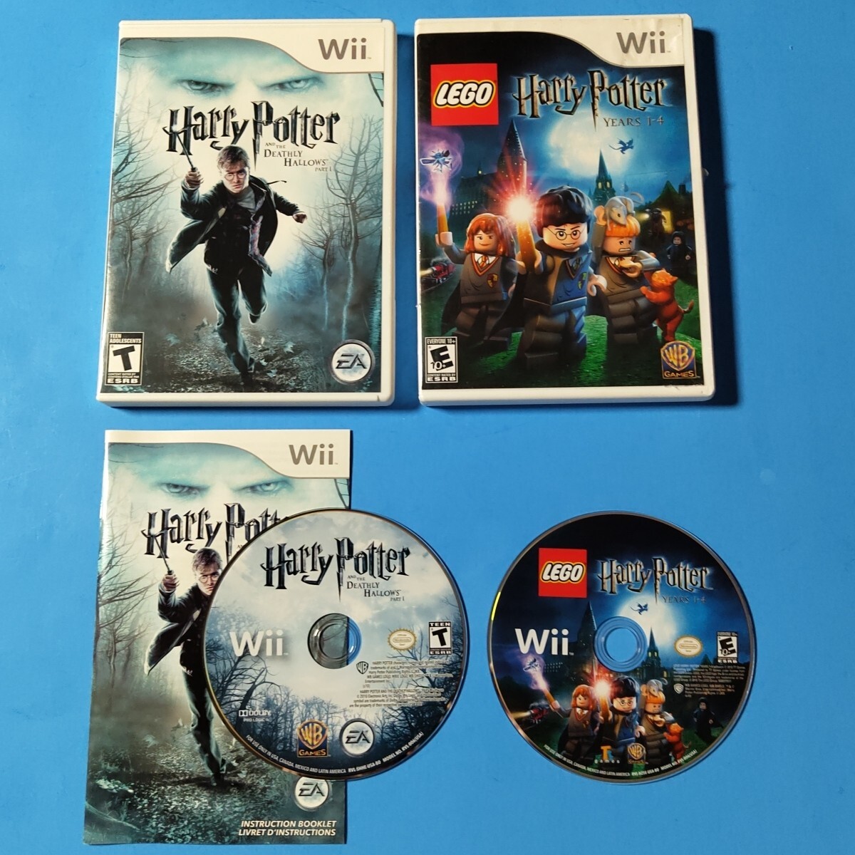 2 Harry Potter Nintendo Wii Game Bundle: Lego Years 1-4 & Deathly Hallows Part 1