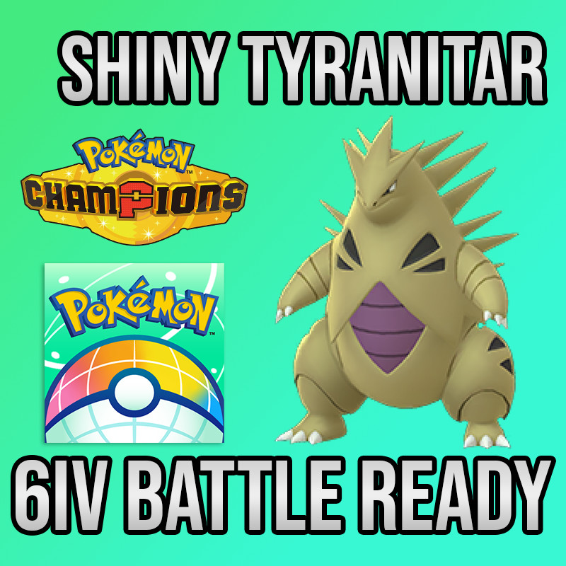 ✨6IV SHINY Tyranitar + EVS🚀 POKEMON HOME✨Champions✨Online delivery⚡