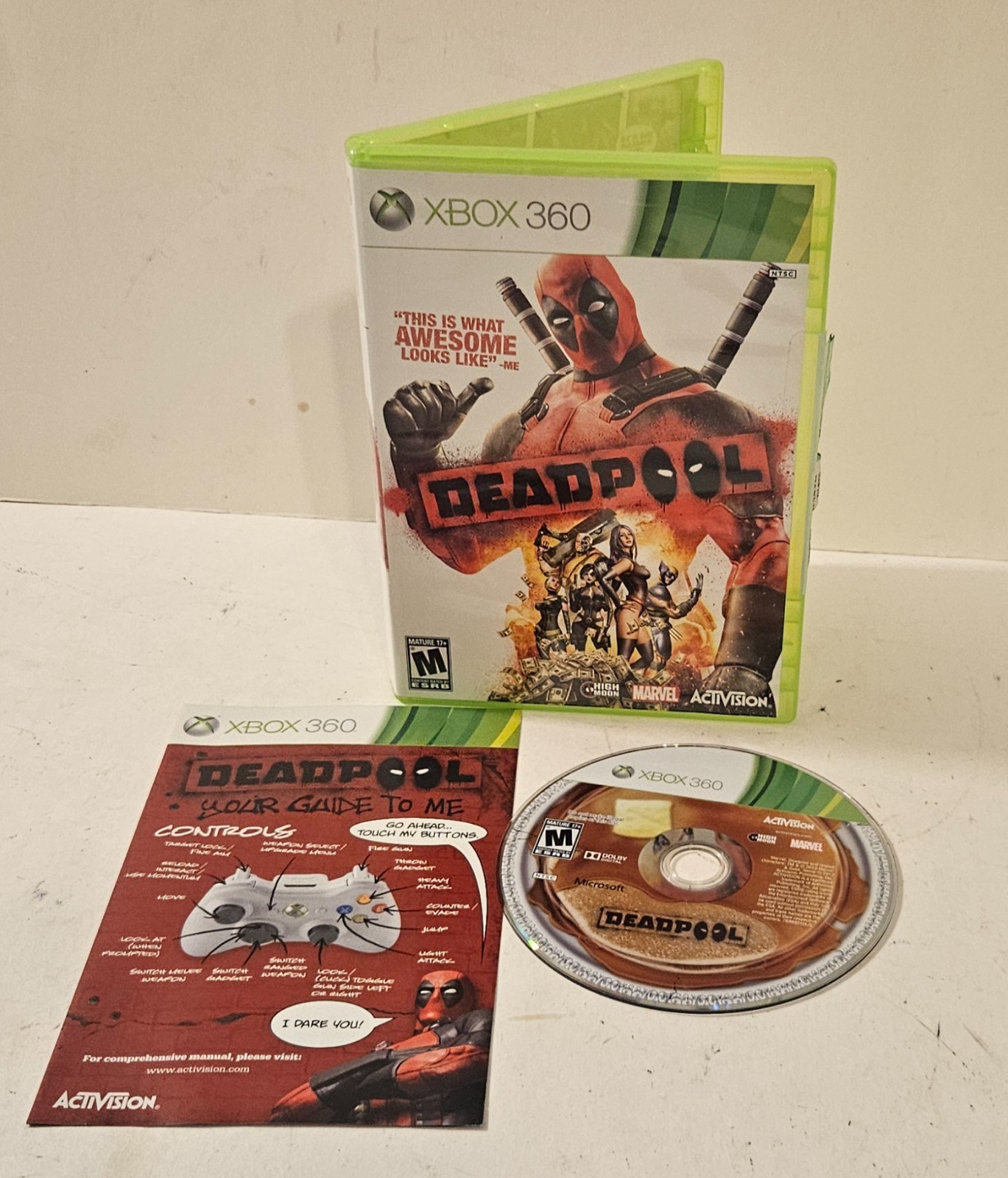 Deadpool Microsoft Xbox 360 (2013) Complete In Box with Manual Tested