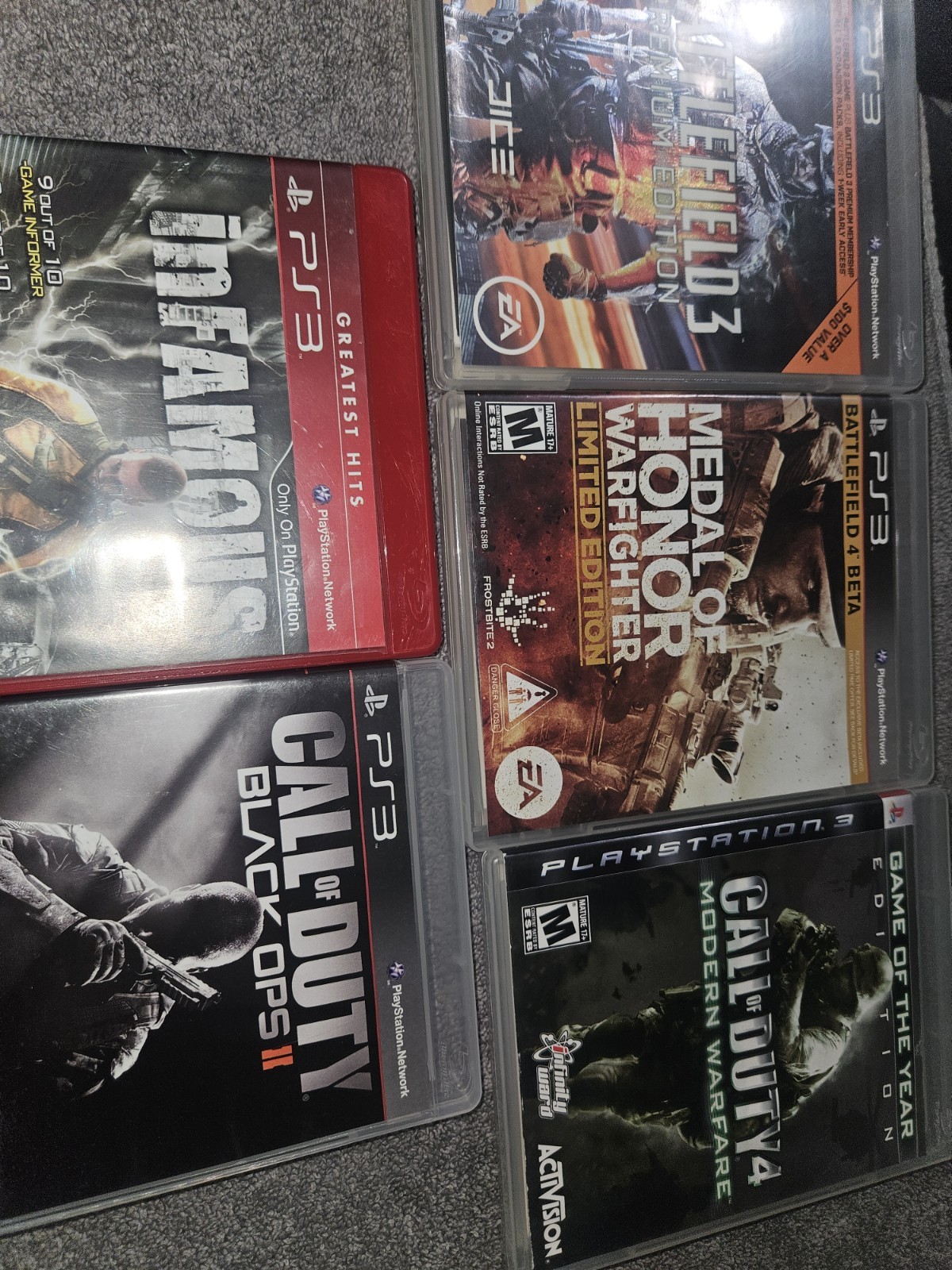 (PS3) PLAYSTATION 3 LOT OF (5)ACTION ADVENTURE GAMES . All Games Complete