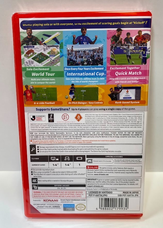 eFootball Kick-Off! (Multi-Language) (Game Key Cart) Switch 2 New (2026 Sports)
