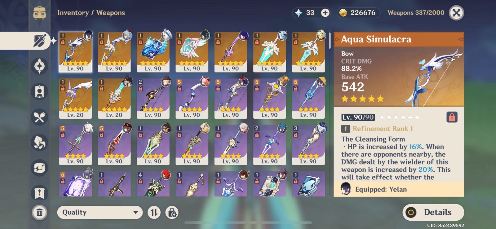 PLEASE MESSAGE BEFORE PURCHASE/Genshin Impact/AR60/Asia Server/Solid account