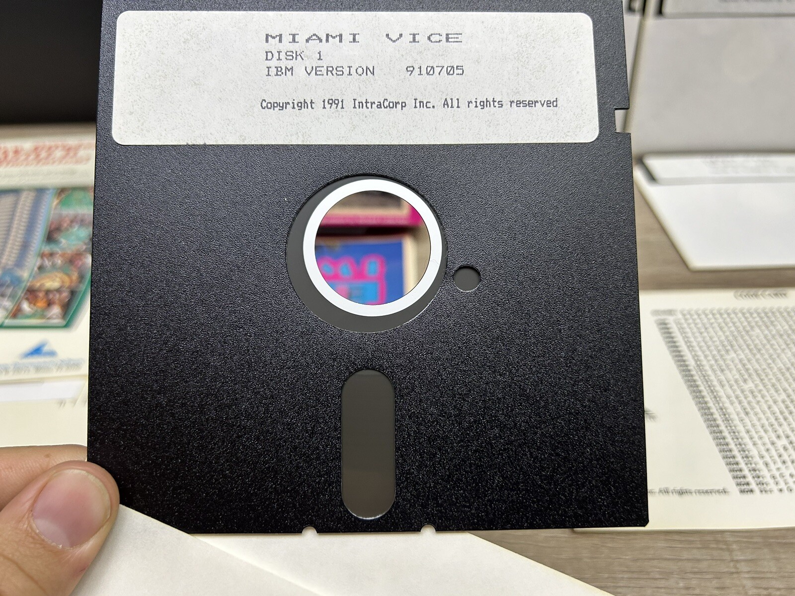 RARE Miami Vice IBM / PC / DOS Capstone 1989 Floppy Disk Game Complete in Box