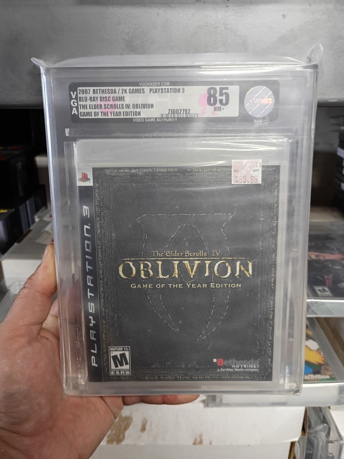 VGA 85 The Elder Scrolls IV Oblivion Sealed Graded Sony Playstation PS3