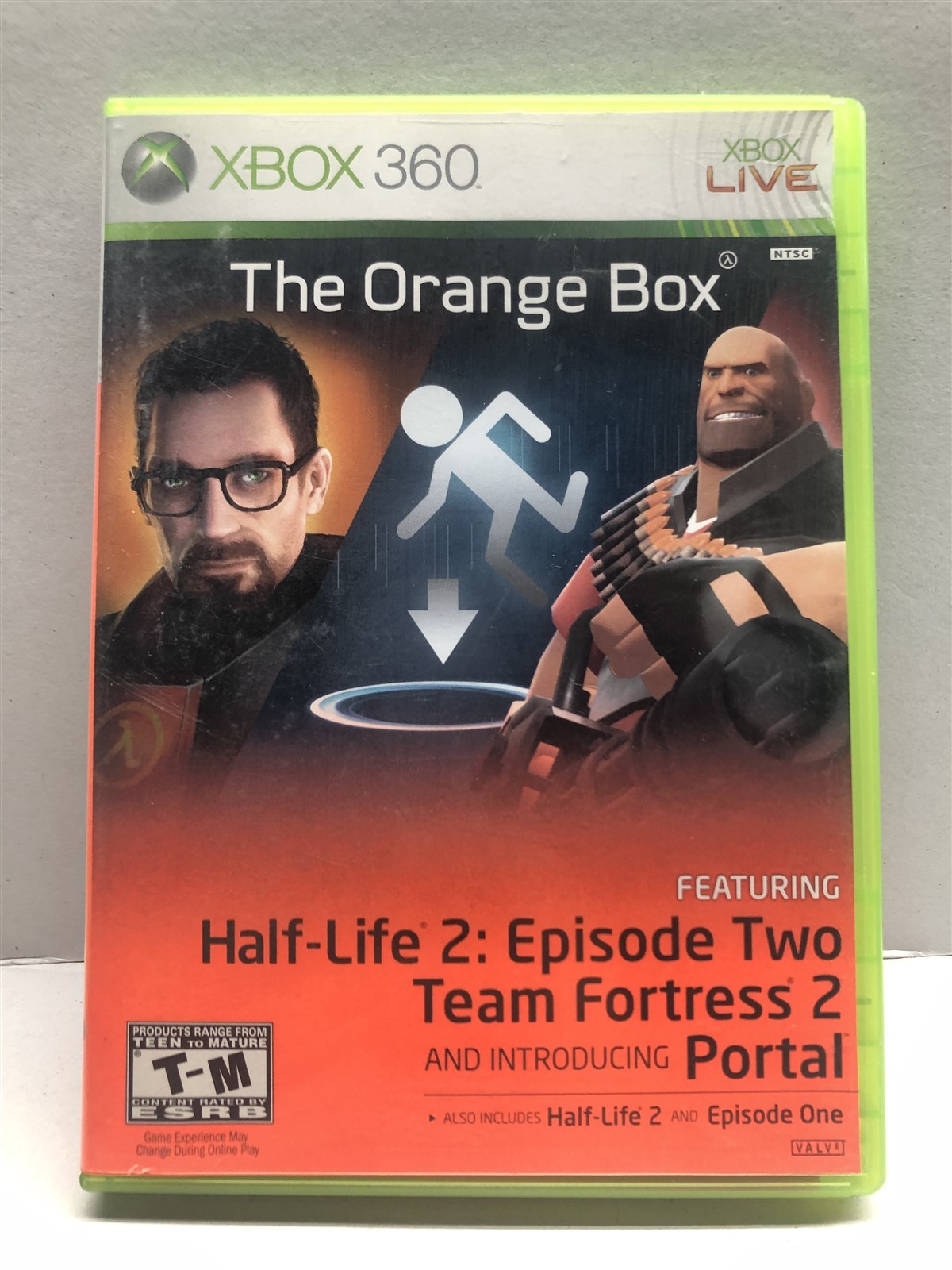 The Orange Box Half Life 2 (Xbox 360, 2007) Complete Tested Working – Free Ship