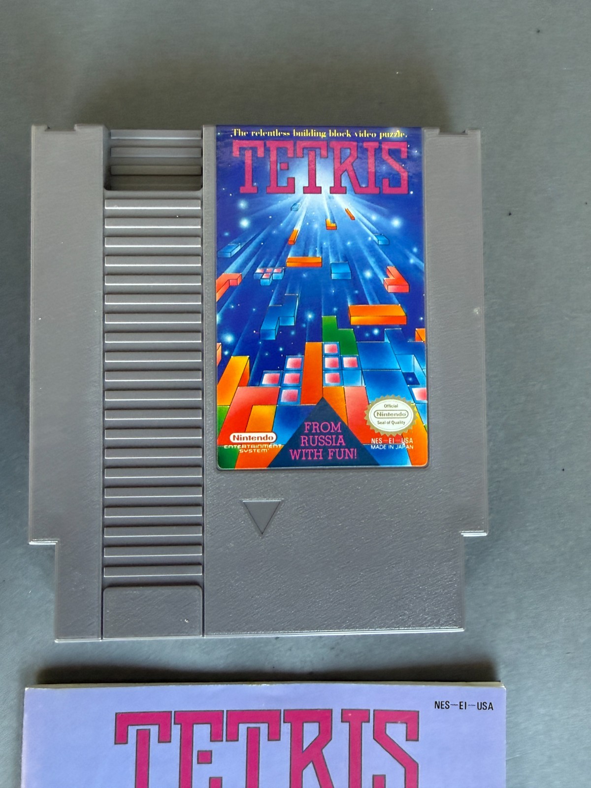 Tetris NES Nintendo CIB Complete In Box Manual Inserts 1989 First Party
