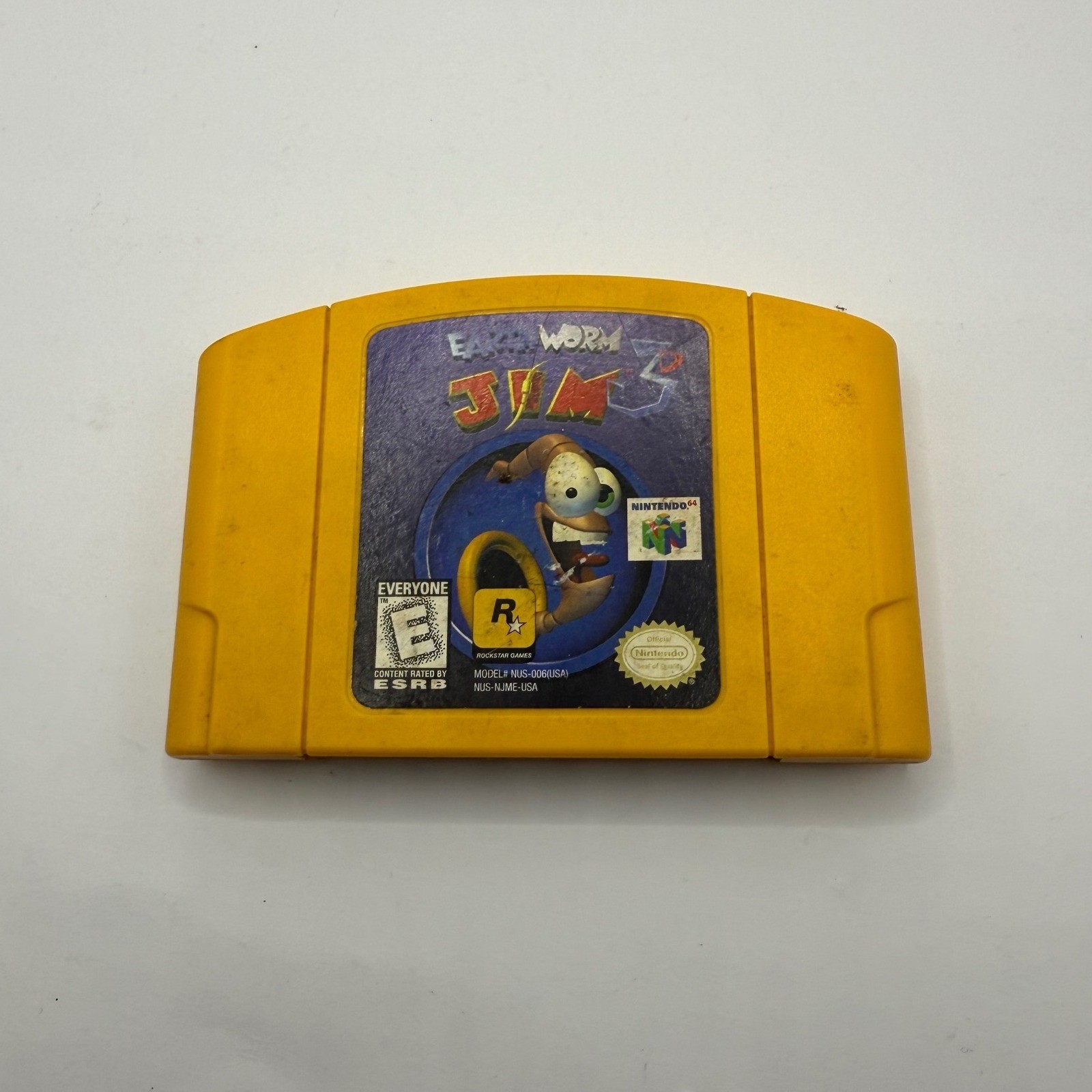 Earthworm Jim 3D Nintendo 64 N64 Authentic Cartridge Only Tested