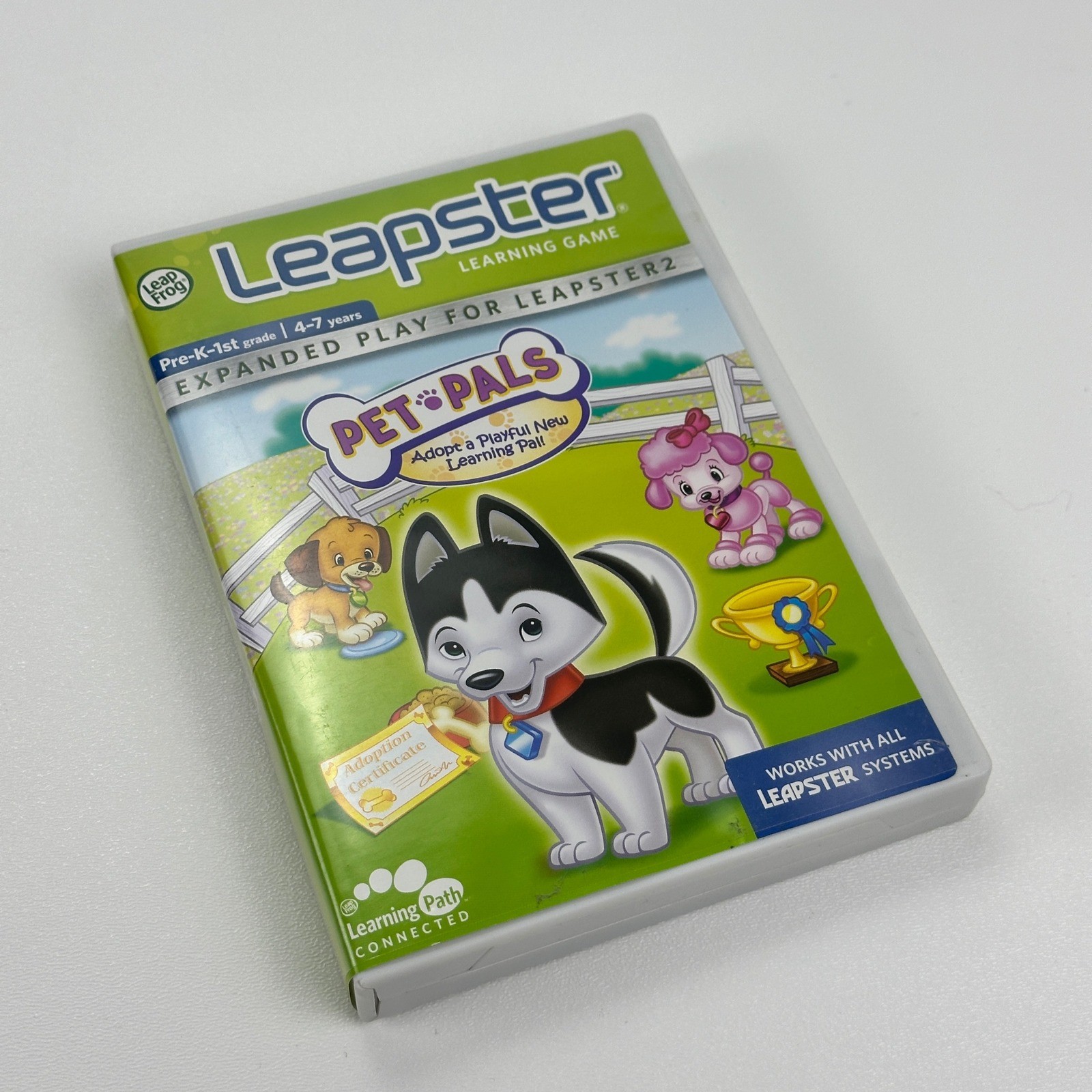 LeapFrog Leapster Pet Pals Learning Game Pre-K-1st Grade Ages 4-7 Case & Manual