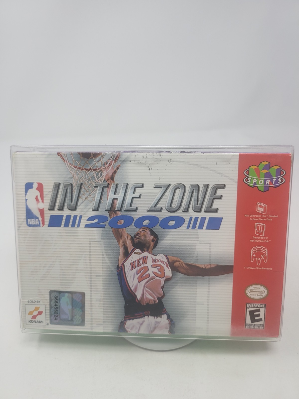 NBA in the Zone 2000 N64 – Authentic Complete In Box CIB – Reg Card Rare