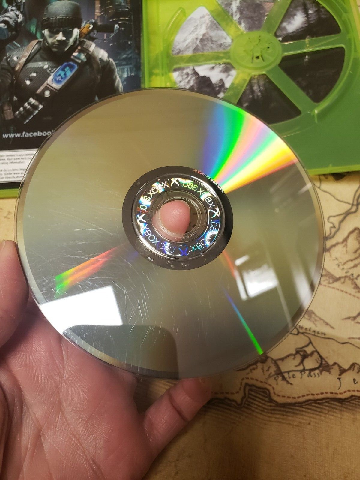 XBOX 360 The Elder Scrolls V Skyrim with Map by Bethesda Rated M-Mature 17+