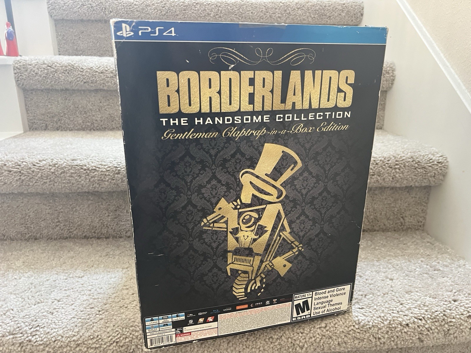 Borderlands: The Handsome Collection- Claptrap-in-a-Box. No game, no steelbook.