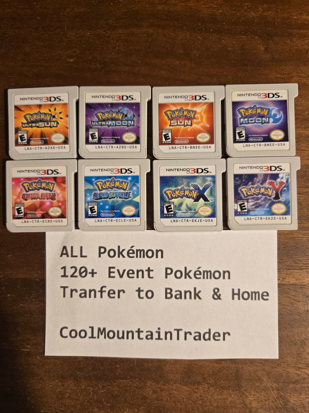 Pokemon Ultra Sun, Ultra Moon, Sun, Moon, X, Y, Alpha, Omega – All 807 *SHINY*