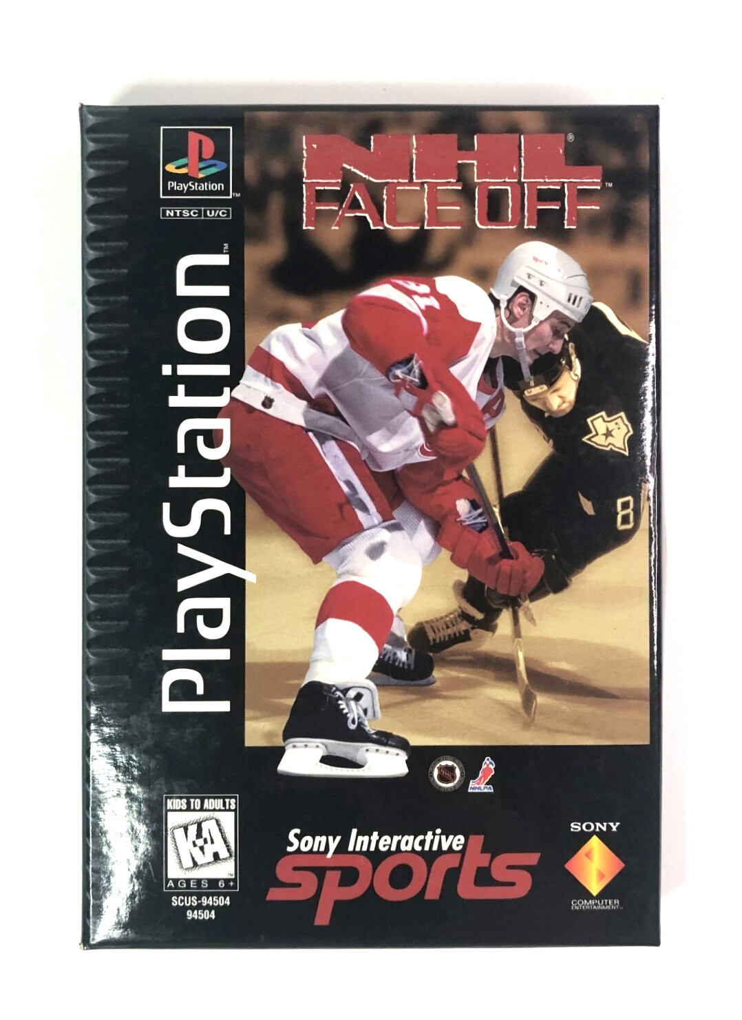 NHL Face Off Complete in Ling Box for Sony Playstation 1 PS1 Free Shipping