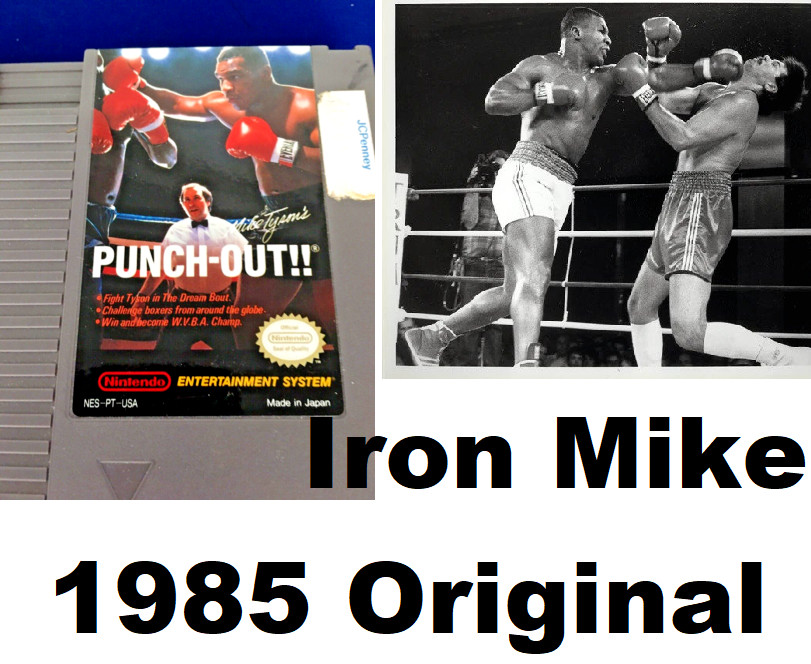 1985 Original Mike Tyson’s Punch-Out Nintendo NES Boxing Video Game, Japan Made