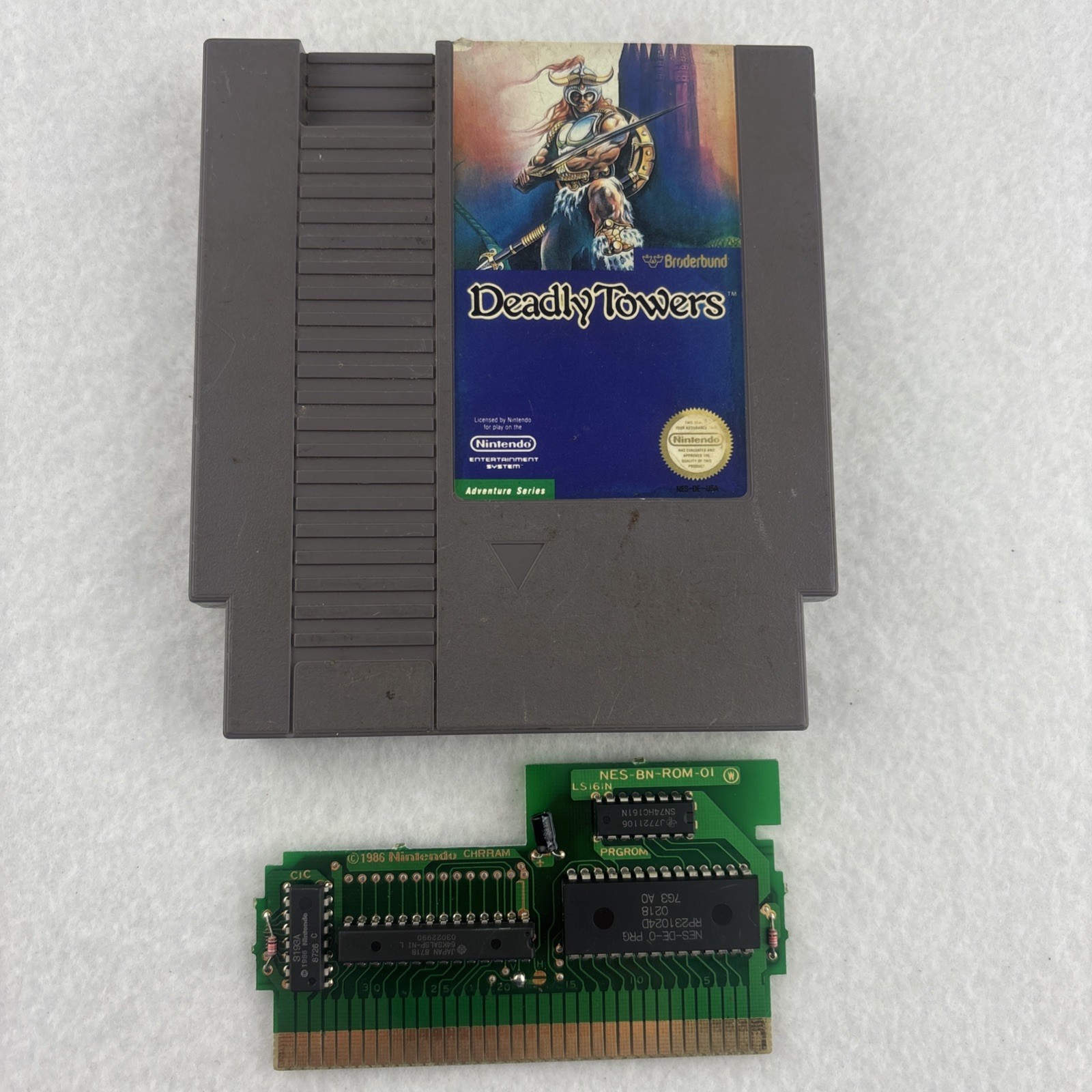 Deadly Towers NES Nintendo – 5 Screw Cartridge – Tested Working – Brøderbund
